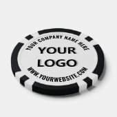 Ontwerp Je Eigen Bedrijfslogo Poker Chips Sjabloon (Enkel)