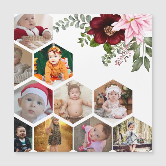 Ontwerp Je Eigen Bloemcollage met 10 Foto's (Voorkant)