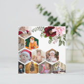 Ontwerp Je Eigen Bloemcollage met 10 Foto's Kaart (Staand voorkant)