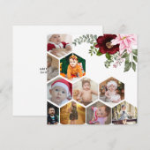 Ontwerp je eigen Bloemen 10 Fotocollage Bedankkaart (Voorkant / Achterkant)