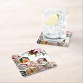 Ontwerp je eigen Bloemen 10 Fotocollage Kartonnen Onderzetters (Insitu)