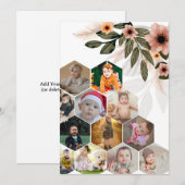 Ontwerp je eigen Bloemen 12 Fotocollage Aankondiging (Voorkant / Achterkant)