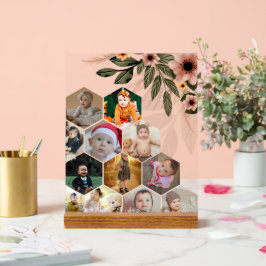 Ontwerp je eigen Bloemen 12 Fotocollage Acryl Bord