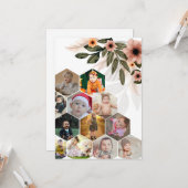 Ontwerp je eigen Bloemen 12 Fotocollage Kaart (Voorkant / Achterkant in situ)