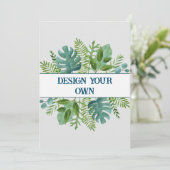 Ontwerp je eigen bloemen kaart (Staand voorkant)