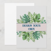 Ontwerp je eigen bloemen kaart (Voorkant / Achterkant)