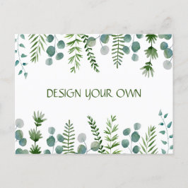 Ontwerp je eigen bloemen uitnodigingskaart uitnodiging briefkaart