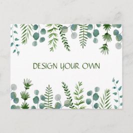Ontwerp je eigen bloemen uitnodigingskaart uitnodiging briefkaart