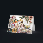 Ontwerp Je Eigen Bloemige 15 Foto Collage Feestdagen Kaart<br><div class="desc">Dit product heeft een uniek bloemig hexagonaal patroon in een moderne honingraatindeling,  ideaal voor het weergeven van favoriete herinneringen of artistieke afbeeldingen. Het geometrische ontwerp voegt een stijlvolle,  eigentijdse touch toe,  waardoor een visueel aantrekkelijk effect ontstaat dat creativiteit en persoonlijke expressie combineert.</div>