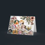 Ontwerp Je Eigen Bloemige 15 Foto Collage Feestdagen Kaart<br><div class="desc">Dit product heeft een uniek bloemig hexagonaal patroon in een moderne honingraatindeling,  ideaal voor het weergeven van favoriete herinneringen of artistieke afbeeldingen. Het geometrische ontwerp voegt een stijlvolle,  eigentijdse touch toe,  waardoor een visueel aantrekkelijk effect ontstaat dat creativiteit en persoonlijke expressie combineert.</div>