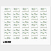 Ontwerp je eigen bloemstuk  vierkante sticker (Vel)