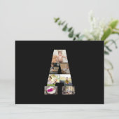 Ontwerp je eigen brief in een fotocollage aankondiging (Staand voorkant)