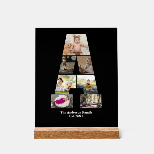 Ontwerp je eigen brief in een fotocollage acryl bord (Voorkant)