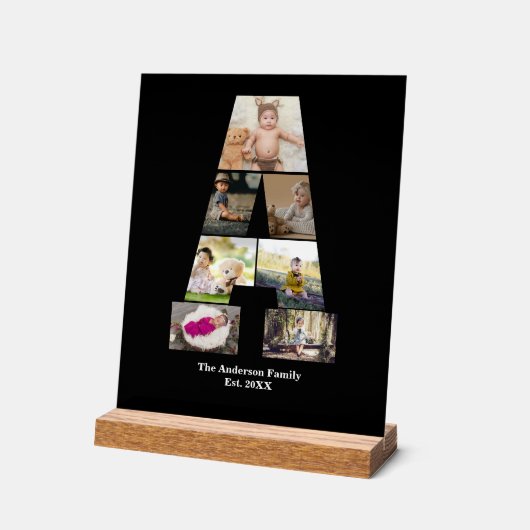 Ontwerp je eigen brief in een fotocollage acryl bord (Hoek)