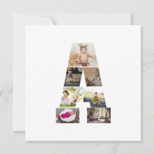 Ontwerp je eigen brief in een fotocollage bedankkaart