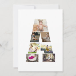 Ontwerp je eigen brief in een fotocollage bedankkaart