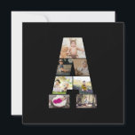 Ontwerp je eigen brief in een fotocollage kaart<br><div class="desc">Deze monogram fotocollage is een gepersonaliseerd ontwerp dat een gewaagd monogram (initialen of een letter) combineert met een collectie foto's die artistiek in of rond het monogram zijn gerangschikt. Het is een stijlvolle manier om herinneringen te laten zien en tegelijkertijd een unieke, elegante touch toe te voegen aan decor of...</div>