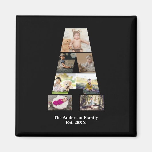 Ontwerp je eigen brief in een fotocollage magneet (Voorkant)