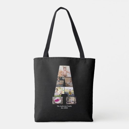 Ontwerp je eigen brief in een fotocollage tote bag (Achterkant)