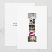 Ontwerp je eigen brief in fotocollage aankondiging (Voorkant / Achterkant)