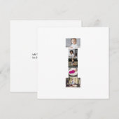 Ontwerp je eigen brief in fotocollage aankondiging (Voorkant / Achterkant)