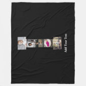 Ontwerp je eigen brief in fotocollage fleece deken (Voorkant)