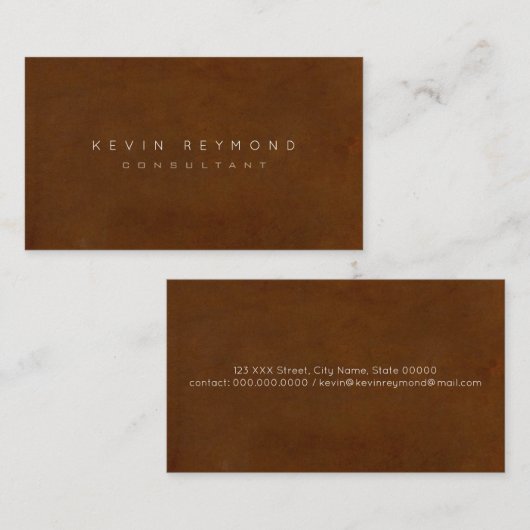 Ontwerp je eigen Brown Pro standaard Visitekaartje (Voorkant / Achterkant)