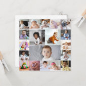 Ontwerp je eigen collage met 19 foto's kaart (Voorkant / Achterkant in situ)