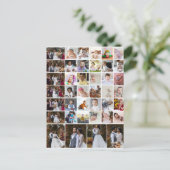 Ontwerp je eigen collage met 40 foto's briefkaart (Staand voorkant)