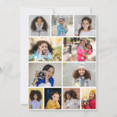 Ontwerp je eigen collage van 11 foto's kaart (Voorkant)