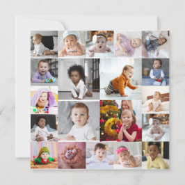 Ontwerp je eigen collage van 20 foto's feestdagenkaart