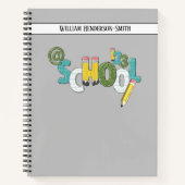 Ontwerp je eigen Custom School notities Bullet Gre Notitieboek (Voorkant)