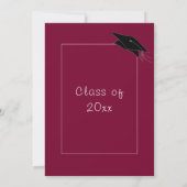Ontwerp Je Eigen Diploma Uitnodigingen Voorbeeld (Achterkant)