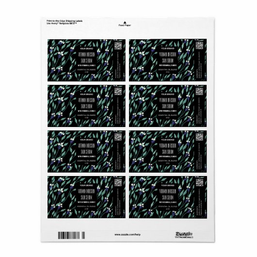 Ontwerp Je Eigen Druppelfleslabels Etiket (Full Sheet)