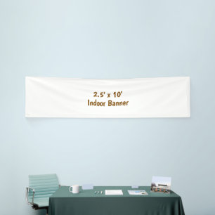 Ontwerp Je Eigen Eenvoudige 2,5' x 10' Binnen-Viny Spandoek