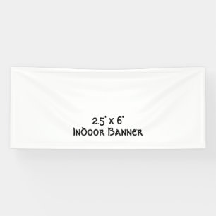 Ontwerp Je Eigen Eenvoudige 2,5' x 1,8 m Binnen Vi Spandoek