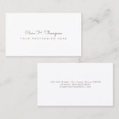 Ontwerp je eigen elegante en minimalistische witte visitekaartje (Voorkant / Achterkant)