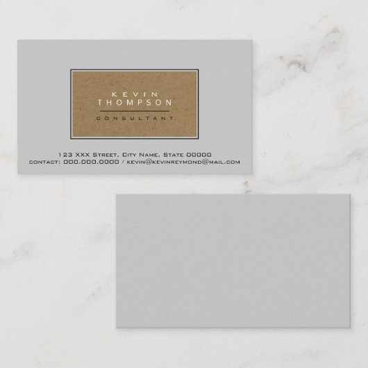 Ontwerp je eigen elegante Pro standaard Visitekaartje (Voorkant / Achterkant)