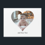 Ontwerp Je Eigen Enkel Hartvormig Foto<br><div class="desc">Dit aangepaste hartvormige fotontwerp arrangeert je favoriete herinneringen mooi in de vorm van een hart, als symbool voor liefde en verbondenheid. Ideaal voor speciale gelegenheden zoals jubileumfeesten, trouwfeesten of Valentijnsdag, dit ontwerp belicht je gekoesterde momenten betekenisvol en artistiek. De unieke lay-out creëert een visueel boeiend aandenken, ideaal voor het geven...</div>