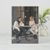 Ontwerp je eigen enkele foto feestdagenkaart (Staand voorkant)