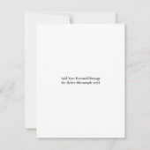 Ontwerp Je Eigen Enkele Foto Notitiekaartje (Achterkant)