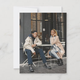 Ontwerp Je Eigen Enkele Foto Notitiekaartje