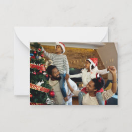 Ontwerp Je Eigen Enkele Foto Notitiekaartje