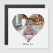 Ontwerp je eigen enkele hartvormige foto (Voorkant / Achterkant)