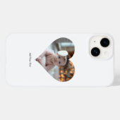Ontwerp je eigen enkele hartvormige foto Case-Mate iPhone case (Achterkant (horizontaal))