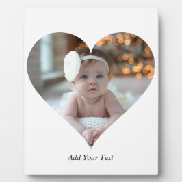 Ontwerp je eigen enkele hartvormige foto fotoplaat