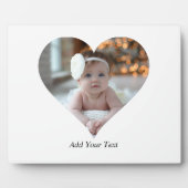 Ontwerp je eigen enkele hartvormige foto fotoplaat (Voorkant)
