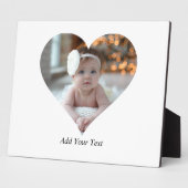 Ontwerp je eigen enkele hartvormige foto fotoplaat (Zijkant)