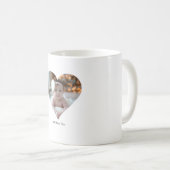 Ontwerp je eigen enkele hartvormige foto koffiemok (Voorkant rechts)