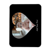 Ontwerp je eigen enkele hartvormige foto magneet (Verticaal)